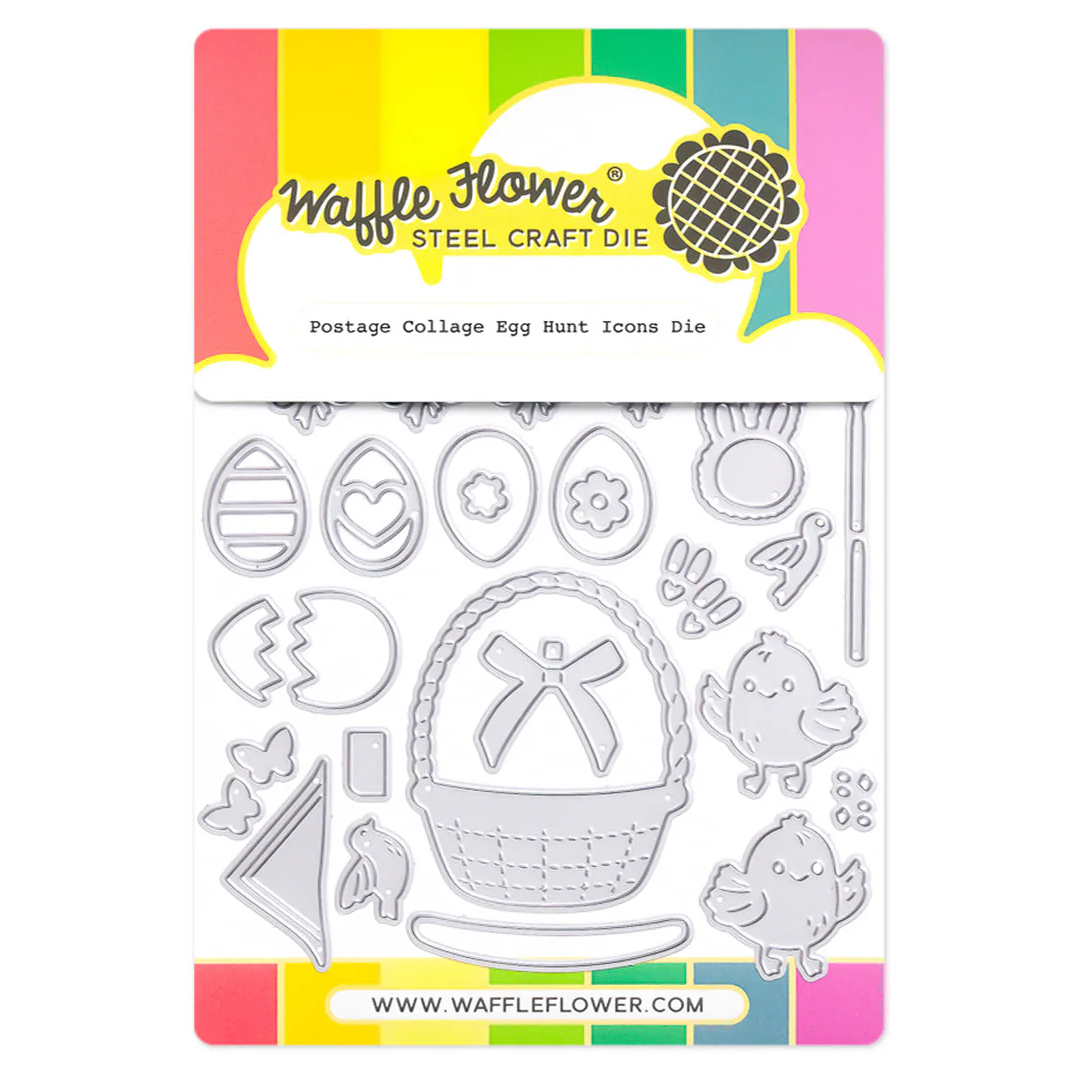 Postage Collage Egg Hunt Icons Die 