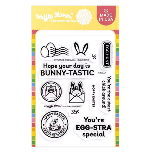 Postage Collage Egg Hunt Stamp Set 