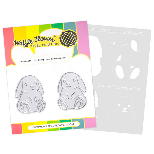 Basketful of Bunny Duo Die-n-stencil 