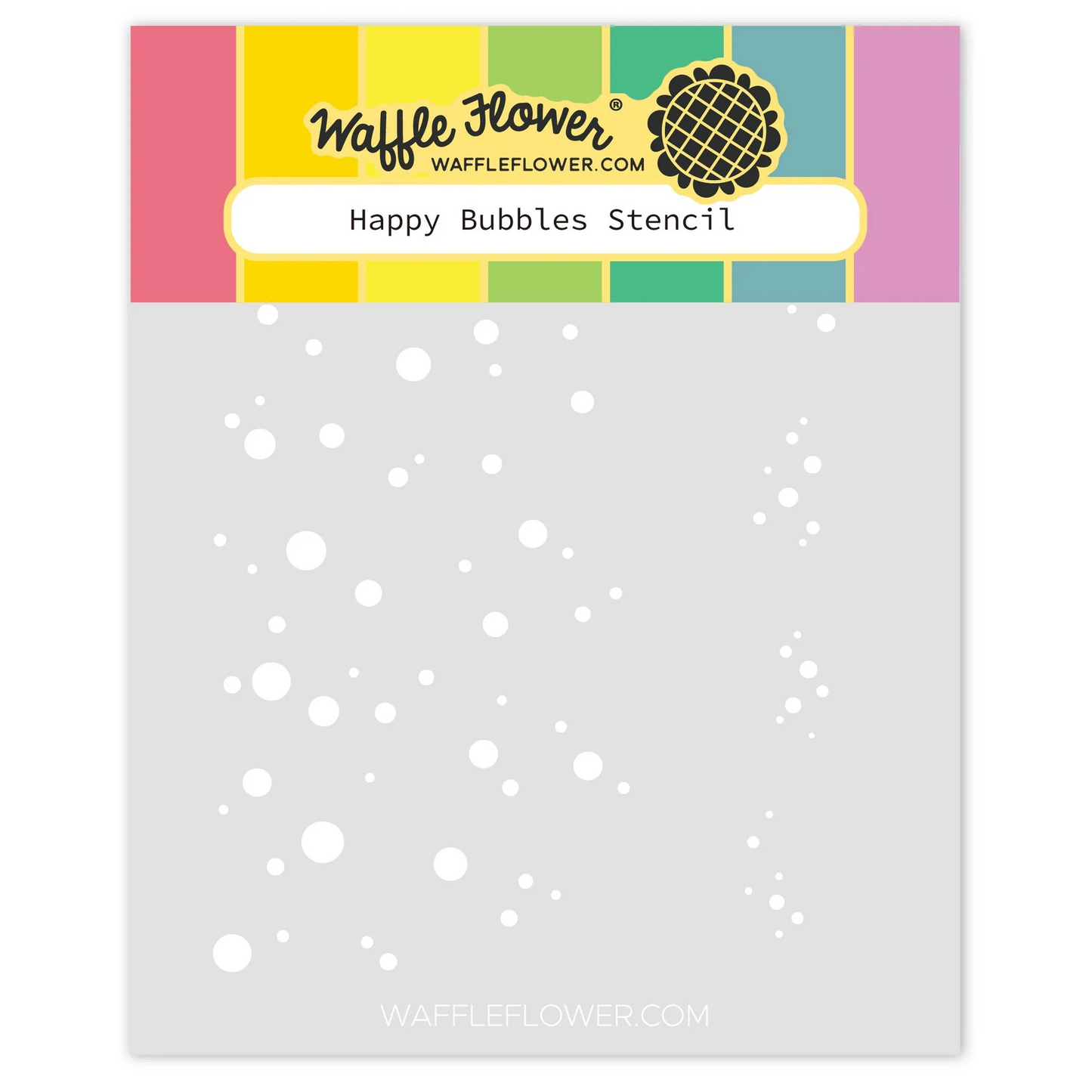 Happy Bubbles Stencil 