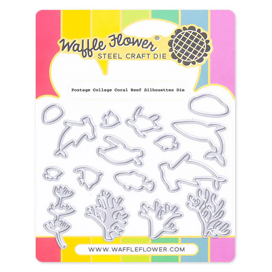 Postage Collage Coral Reef Silhouettes Dies