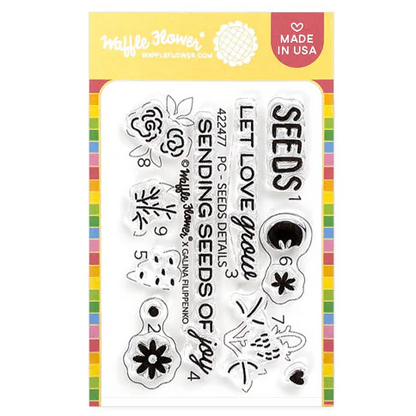 Postage Collage Seeds Details Stamp Set 