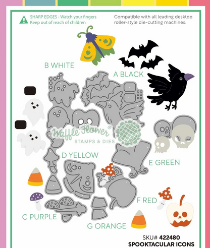 Postage Collage Spooktacular Icons Dies 