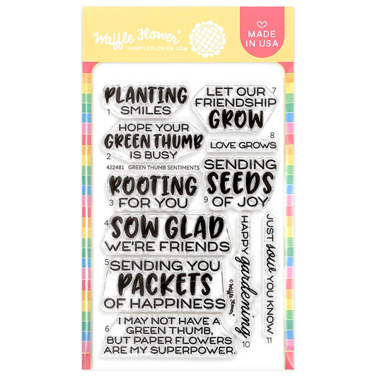 Green Thumb Sentiments Stamp Set 