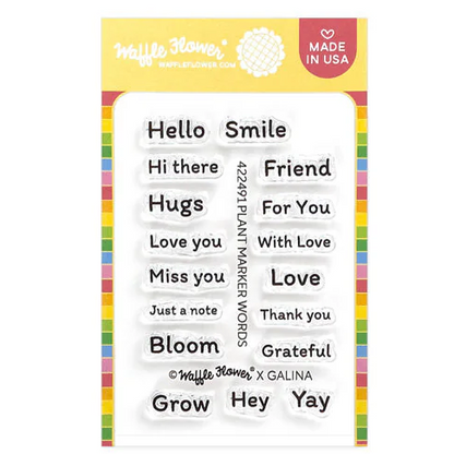 Plant Marker Words Stamp Set 