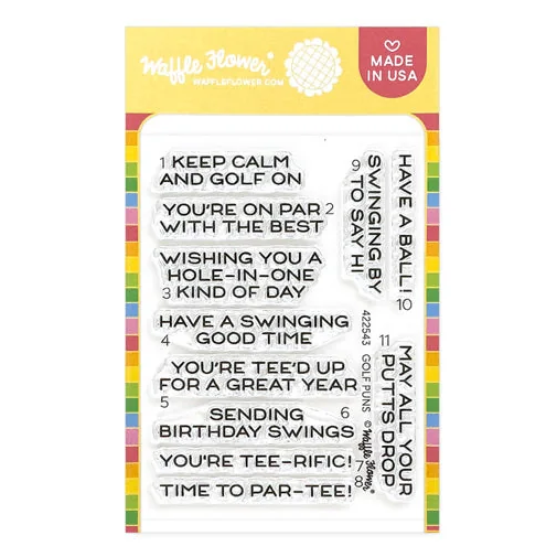 Golf Puns Stamp Set 