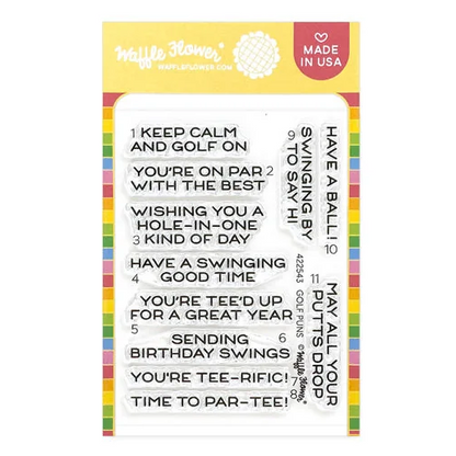 Golf Puns Stamp Set 