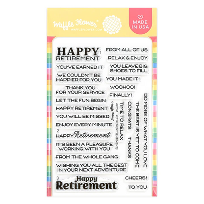 Retirement Sentiments Stamp Set 