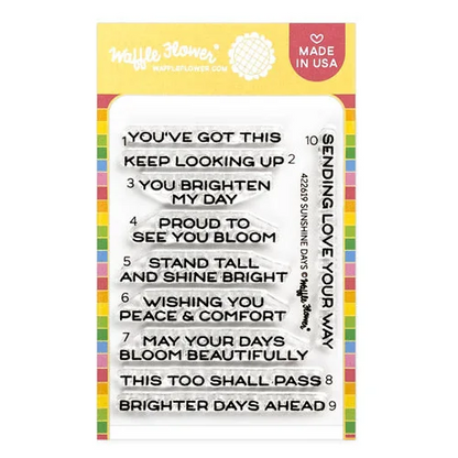 Sunshine Days Sentiments Stamp Set 