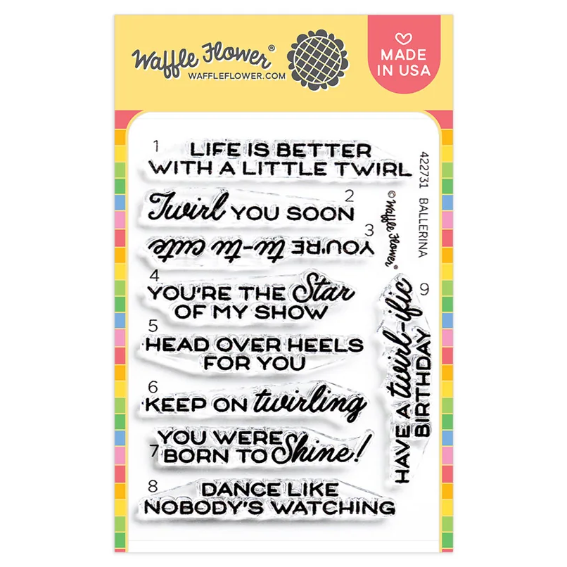 Ballerina Sentiments Stamp Set 