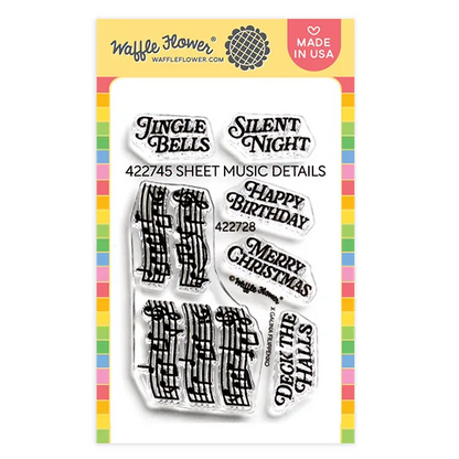 Sheet Music Details Stamp Set 