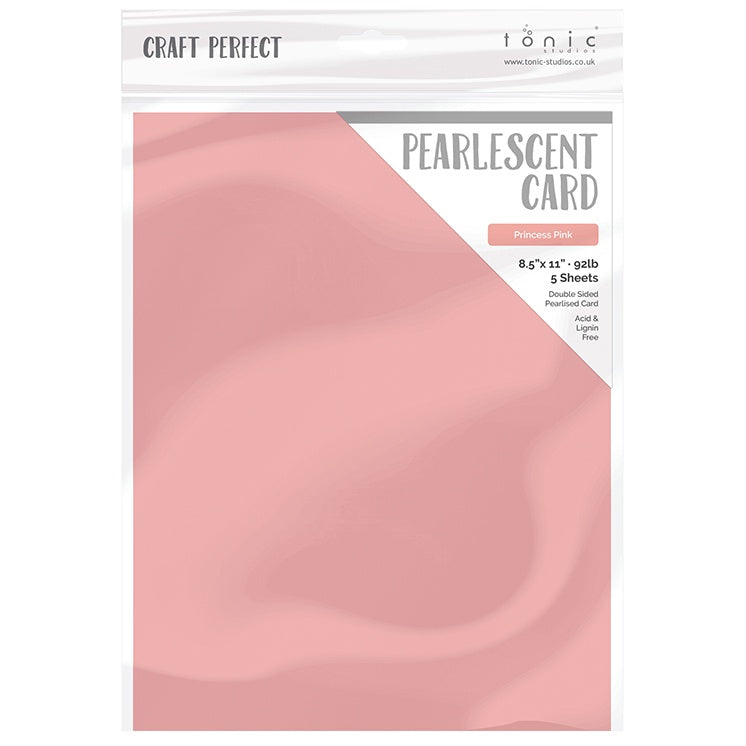 Pearlescent Cardstock 8.5x11 Princess Pink