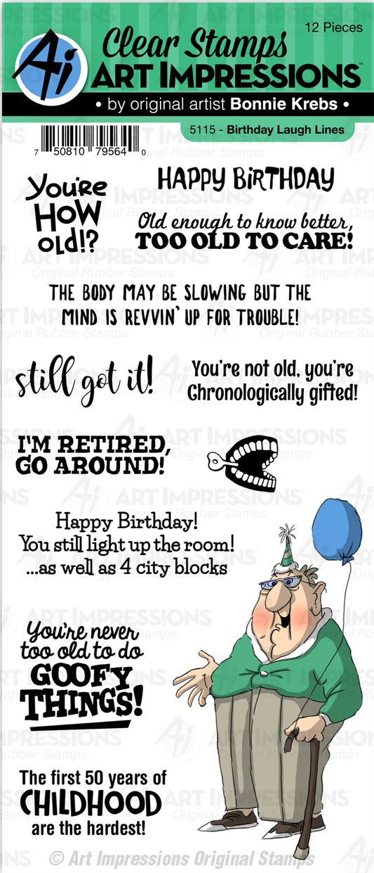 Laugh Lines Birthday Stamp Set