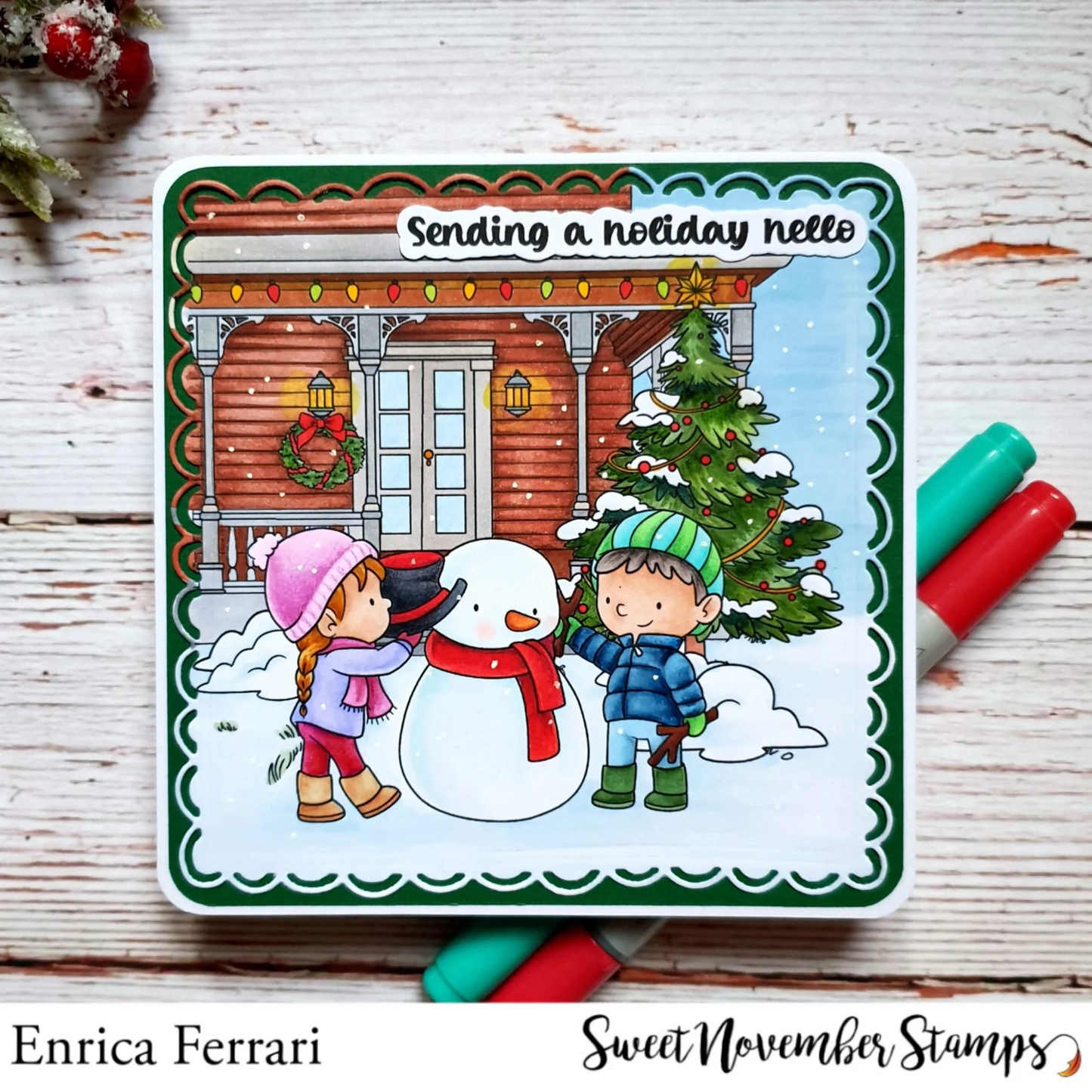 Front Porch Christmas Decor Stamp Set