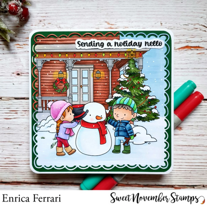 Front Porch Christmas Decor Stamp Set