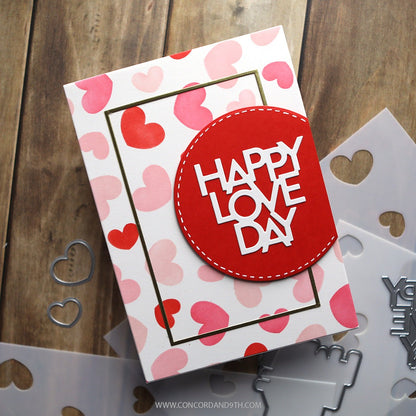 Happy Love Day Stencil Pack