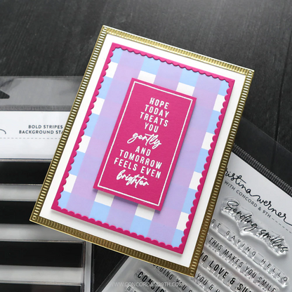 Bold Stripes Greetings Stamps