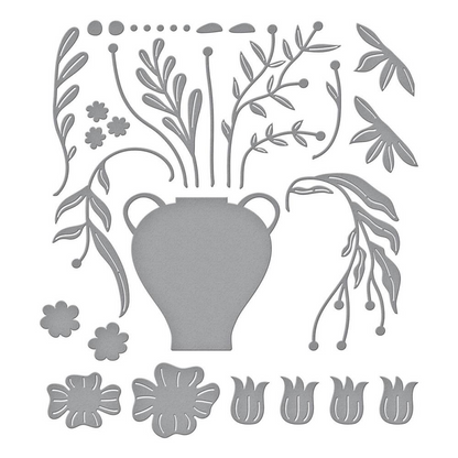 Fresh Picked Vase Bouquet Dies