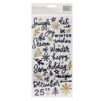 Evergreen & Holly Joyful Phrase Thickers