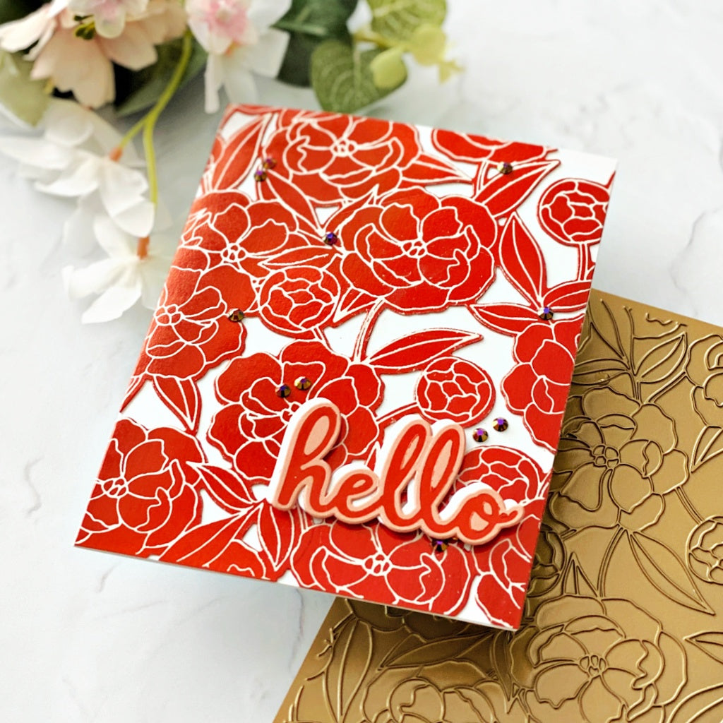Pretty Blossoms Hot Foil Plate