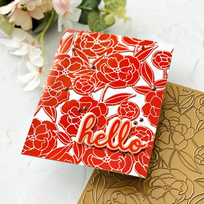 Pretty Blossoms Hot Foil Plate