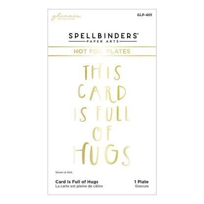 This Card is Full of Hugs Hot Foil Plate