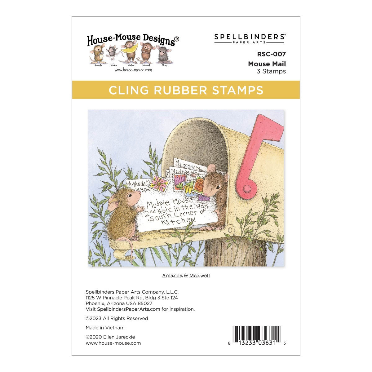 House Mail House Mouse Stamp