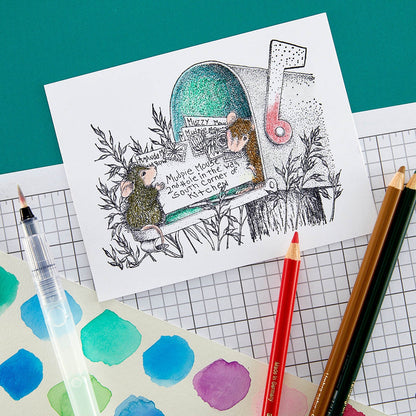 House Mail House Mouse Stamp