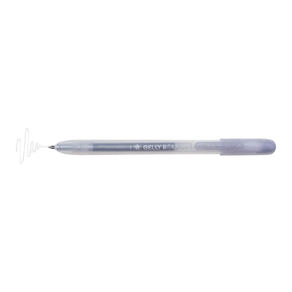 Gelly Roll Retractable Medium Point Pen Silver