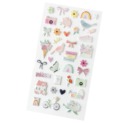 Rainbow Avenue Icons Puffy Stickers