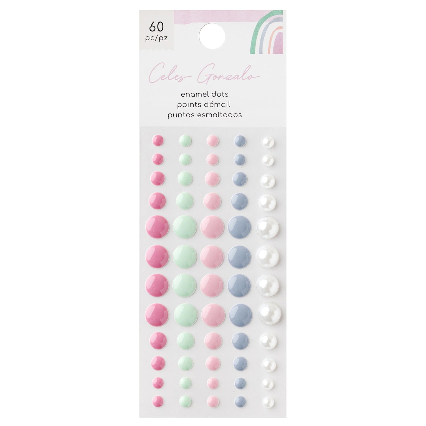 Rainbow Avenue Enamel Dots