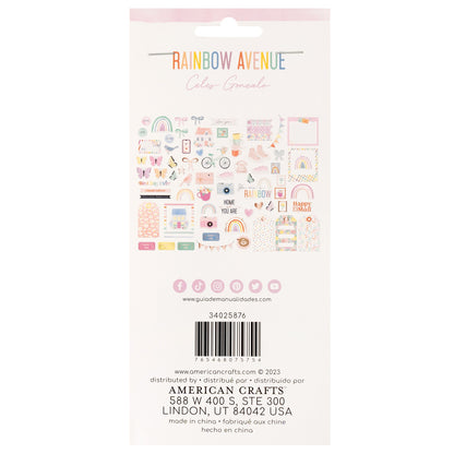 Rainbow Avenue Rose Gold Icons Ephemera