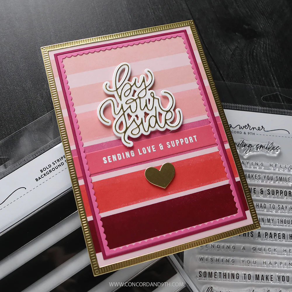 Bold Stripes Background Stamp