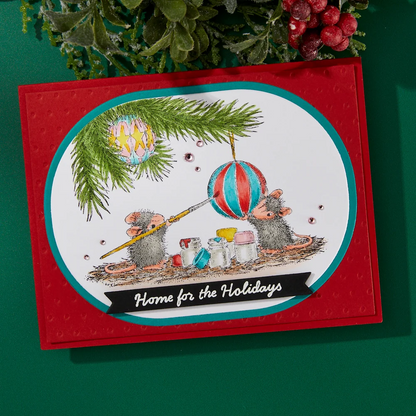 Tree-mendous Christmas Unwrapping Memories Cling Rubber Stamp Set 