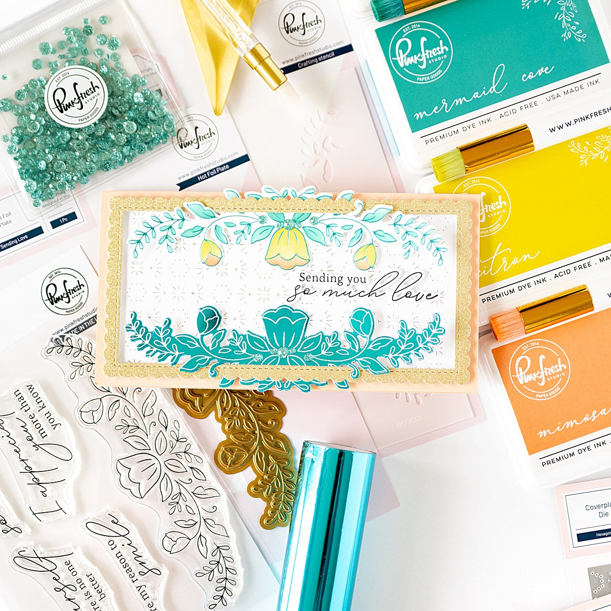 Sending Love Hot Foil Plate