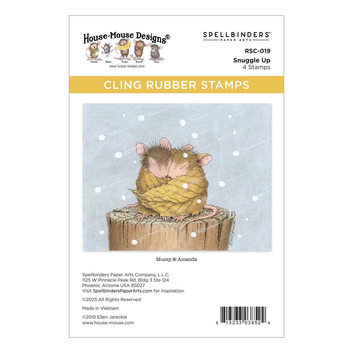 Snuggle Up House Mouse Stamp