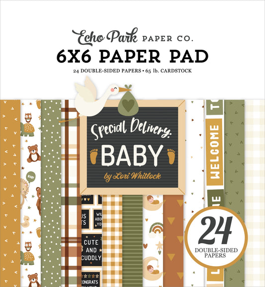 Special Delivery Baby 6x6 Paper Pad