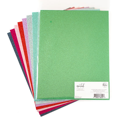 Glitter Cardstock 8.5x11 Color Sampler