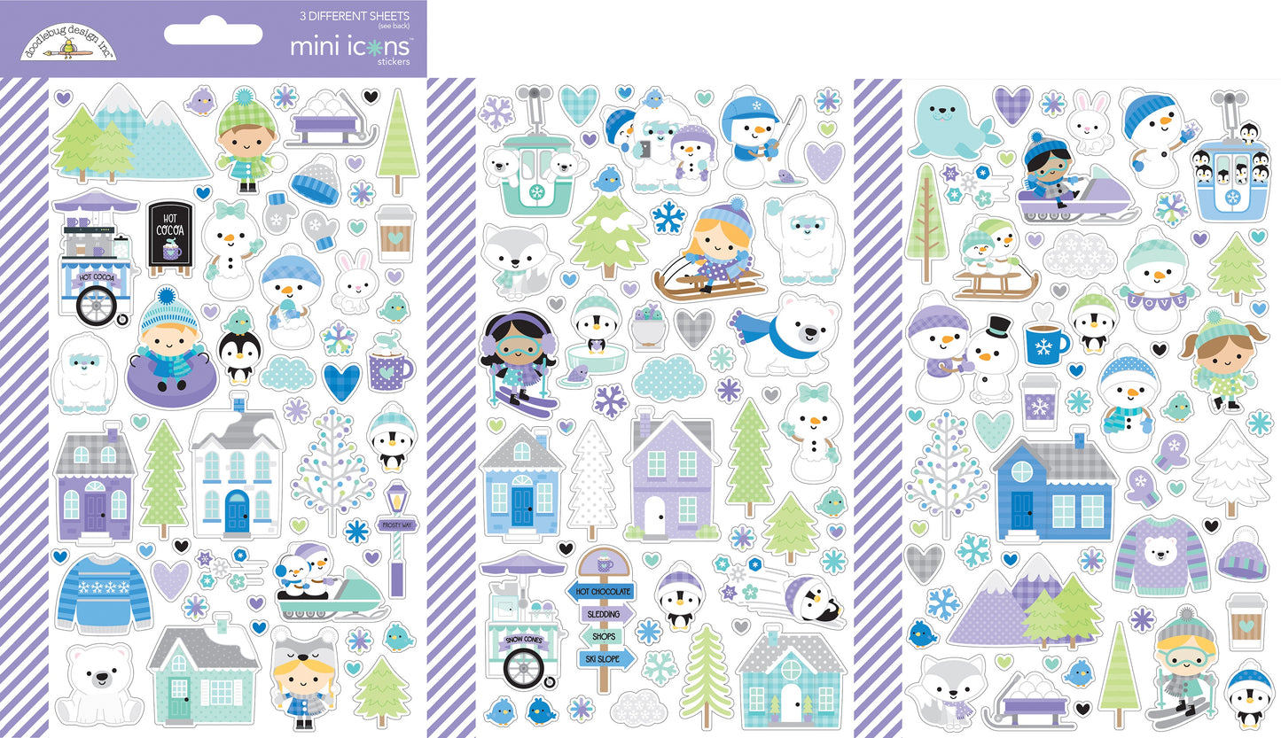 Snow Much Fun Mini Icons Stickers