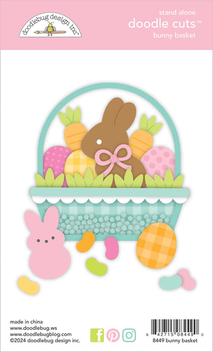 Bunny Hop Bunny Basket Doodle Cuts