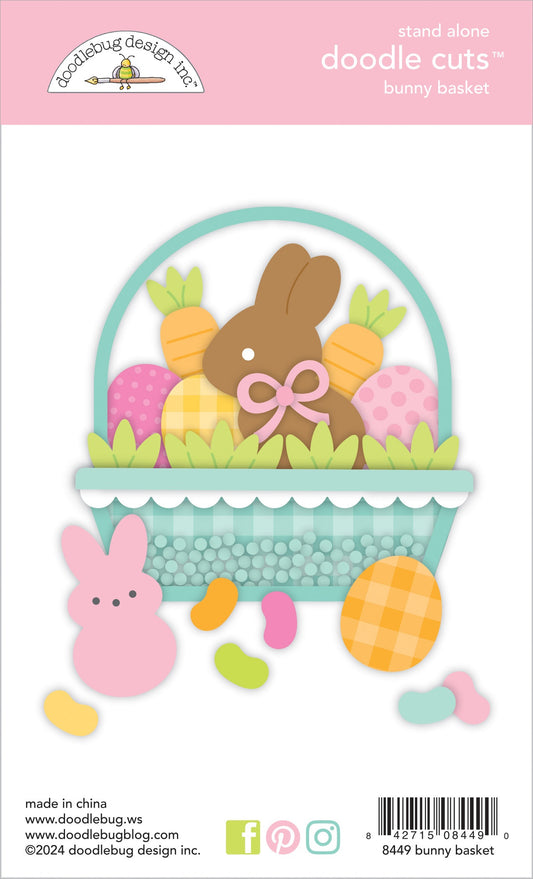 Bunny Hop Bunny Basket Doodle Cuts