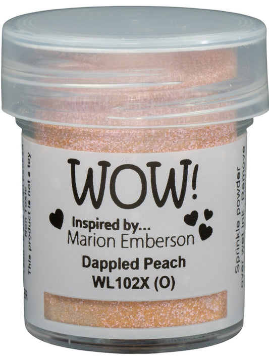 Embossing Powder Dappled Peach