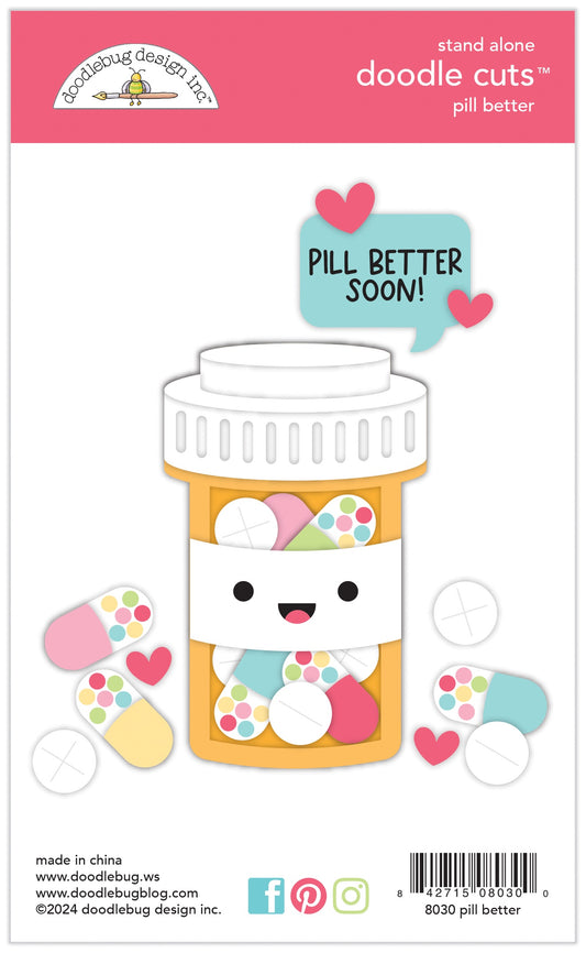 Happy Healing Pill Better Doodle Cuts