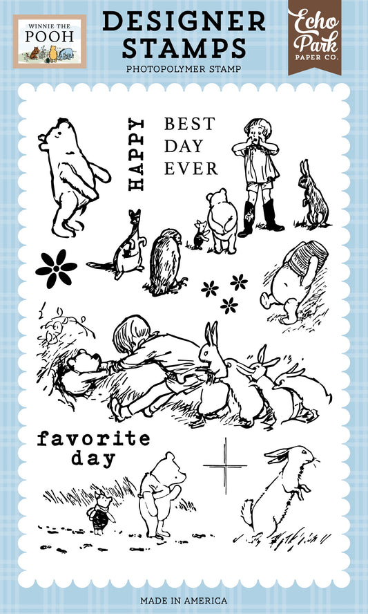 Winnie the Pooh Favorite Day with Pooh Stamp Set