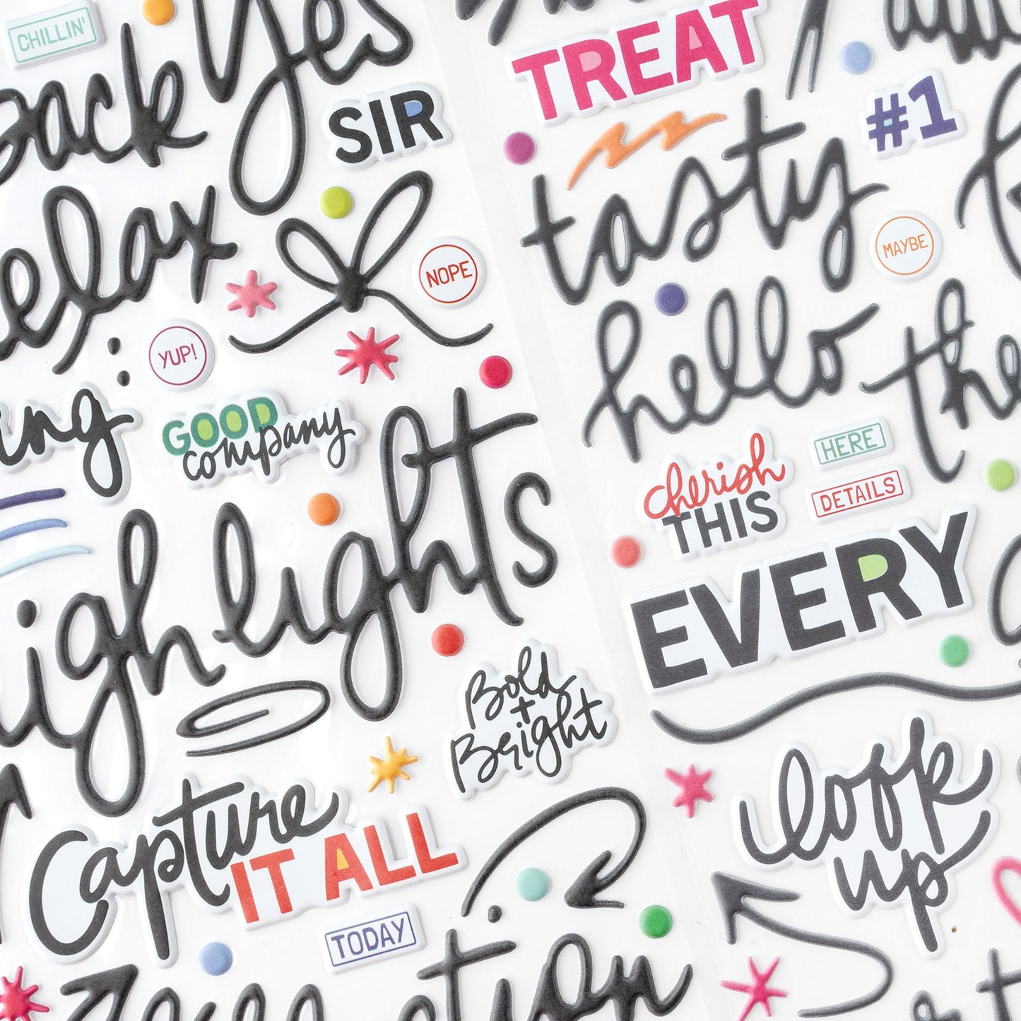 Bold & Bright Titles Thickers