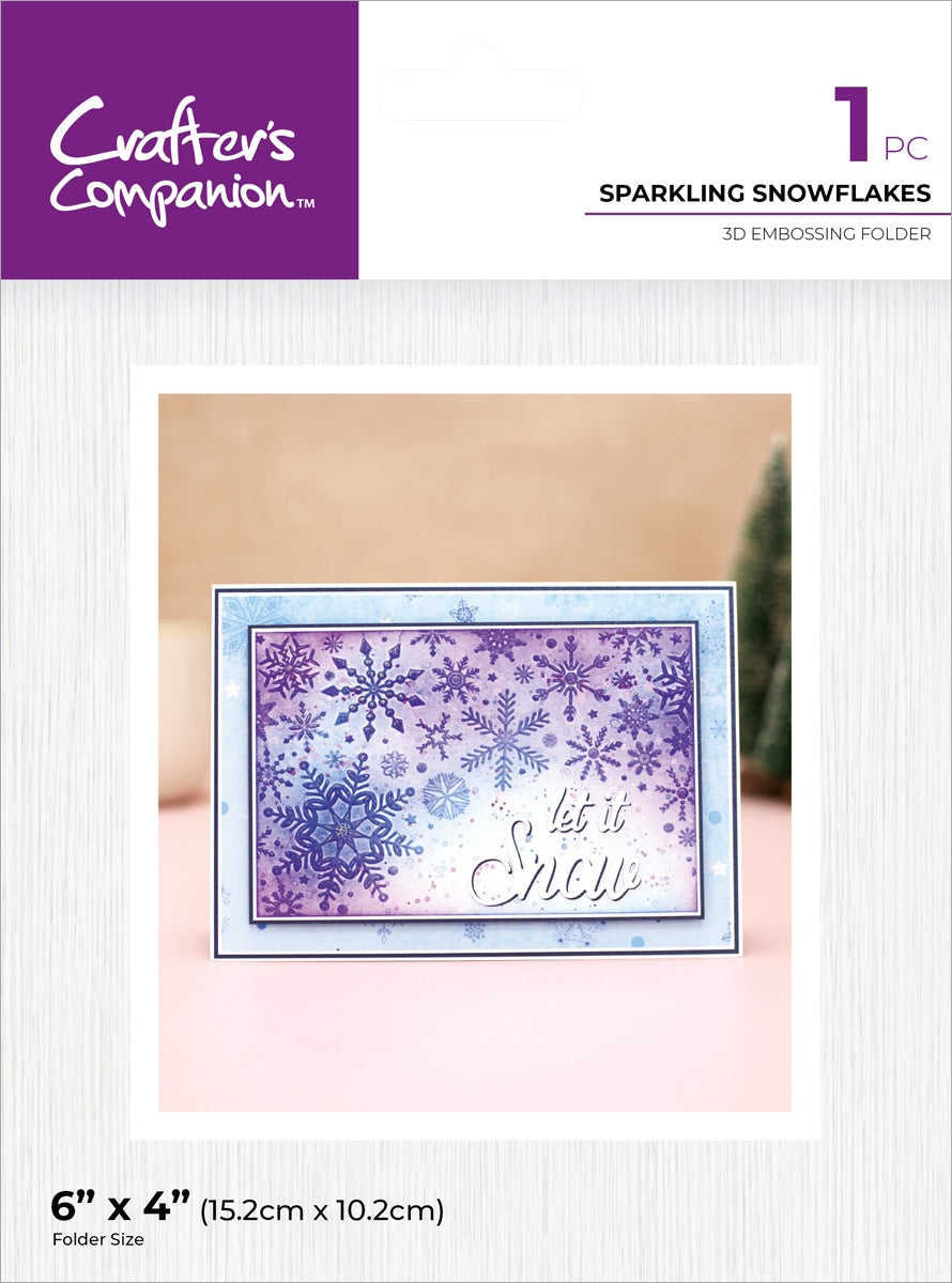 Sparkling Snowflakes Embossing Folder