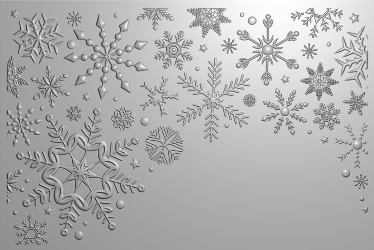 Sparkling Snowflakes Embossing Folder