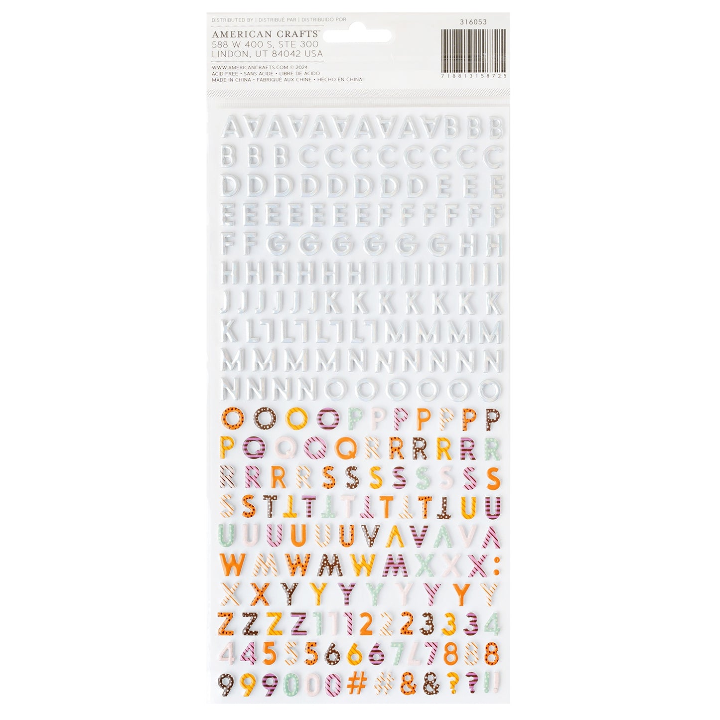 Tricks & Treats Alphabet Thickers
