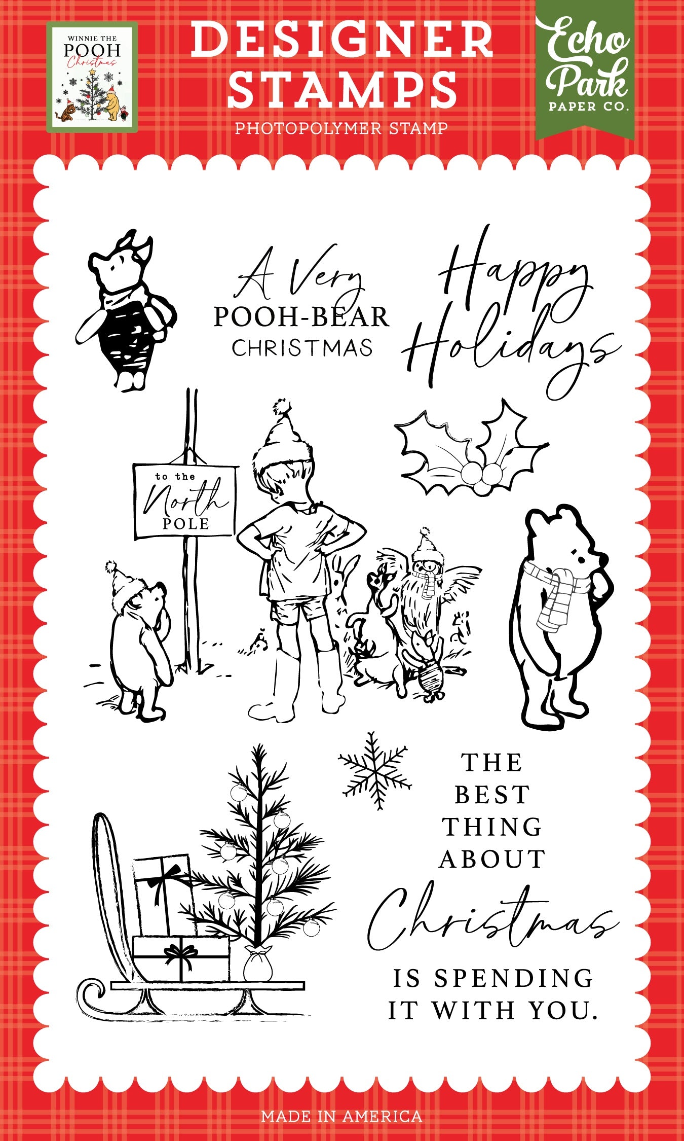 Winnie the Pooh Very Pooh Bear Christmas Stamp Set