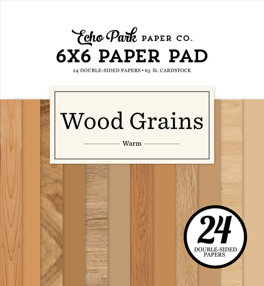 Warm Wood Grains 6x6 Paper Pad